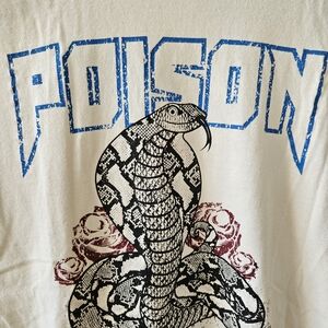 Poison Cobra Graphic Tee - White and Blue